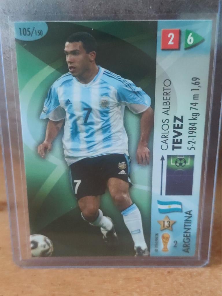 Carlos Tevez - Panini Goaaal! WK 2006 kaart, Ophalen of Verzenden