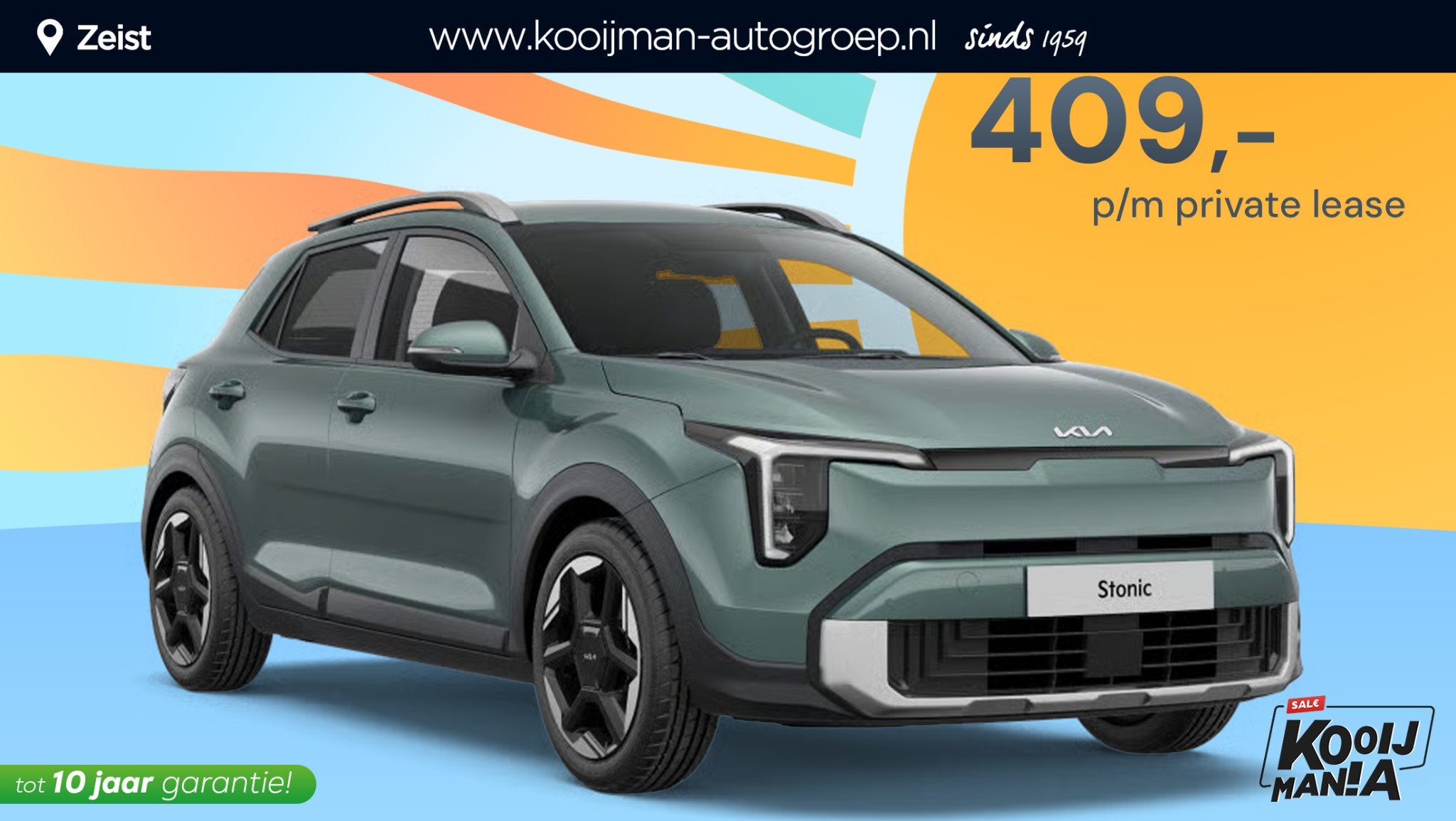 Kia Stonic 1.0 T-GDi MHEV DynamicLine Voorjaars actie "KIA P, Voorwielaandrijving, Stof, 116 pk, Wit