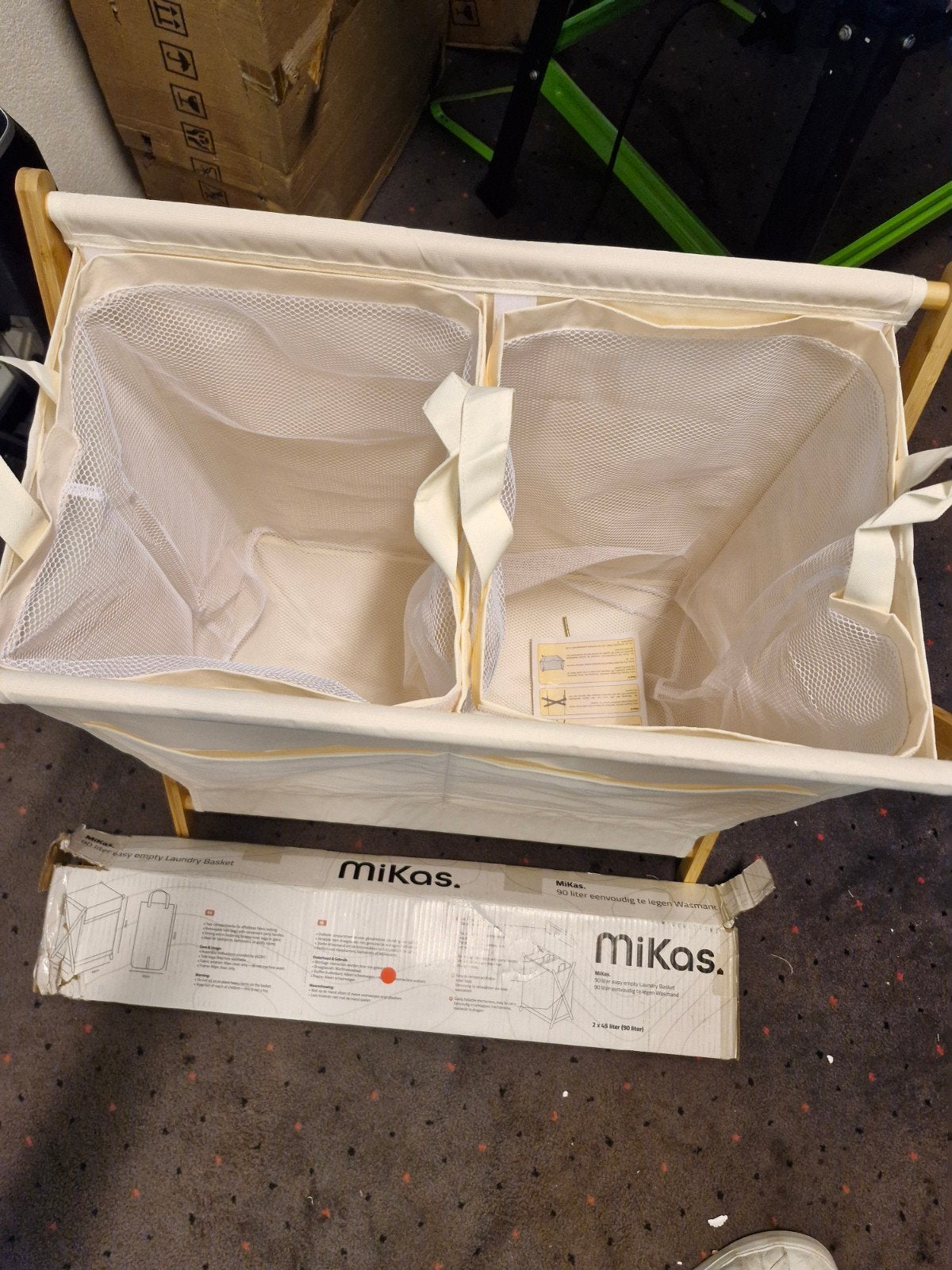 Mikas Waszak Sorteerder 90L - Bamboe Frame, Ophalen of Verzenden