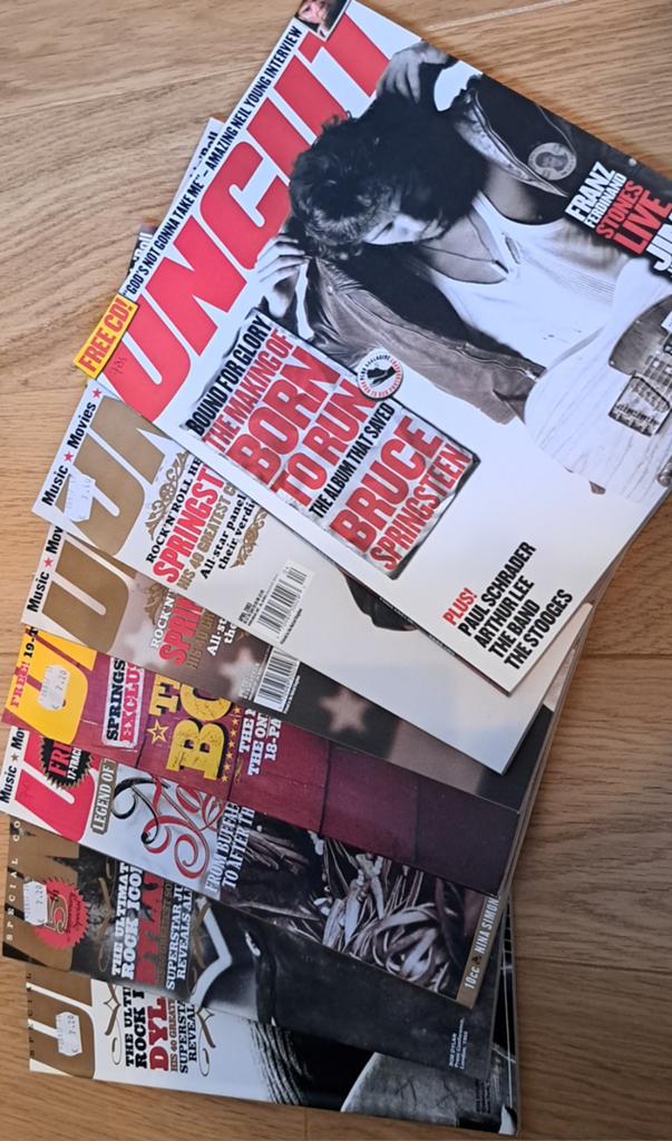 7 Uncut magazines: Bruce Springsteen, Bob Dylan, Neil Young, Boeken, Tijdschriften en Kranten, Ophalen of Verzenden, Muziek, Film of Tv