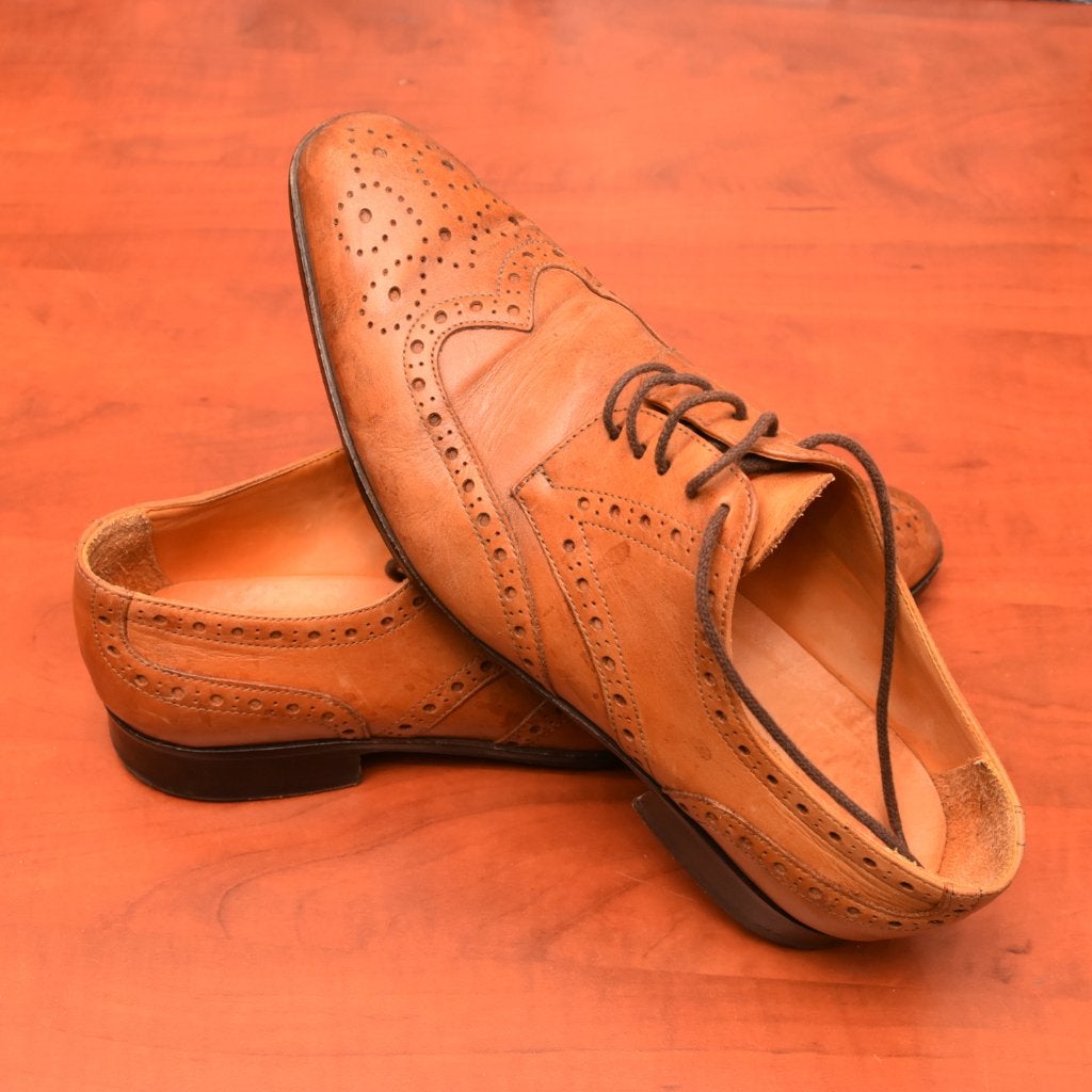 heren schoen maat 7, Bruin, Verzenden, Zo goed als nieuw, Veterschoenen