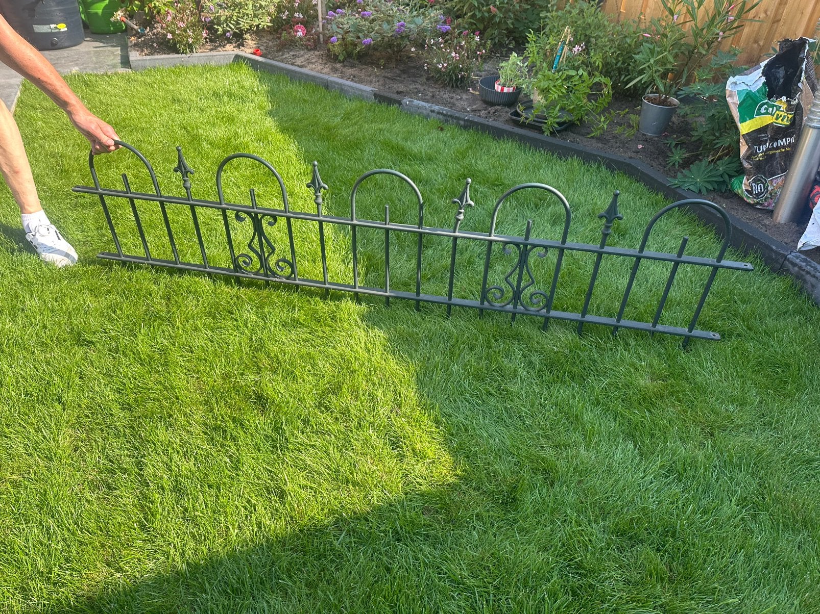 Sierhekwerk + 1paal, Tuin en Terras, Ophalen, Zo goed als nieuw, IJzer, Sierhekwerk