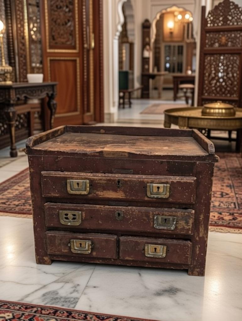 Oude schrijvers tafeltje uit India, Ophalen of Verzenden