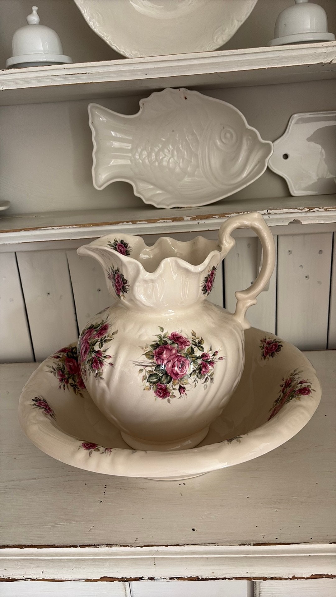 Lampetstel rozen, Antiek en Kunst, Ophalen