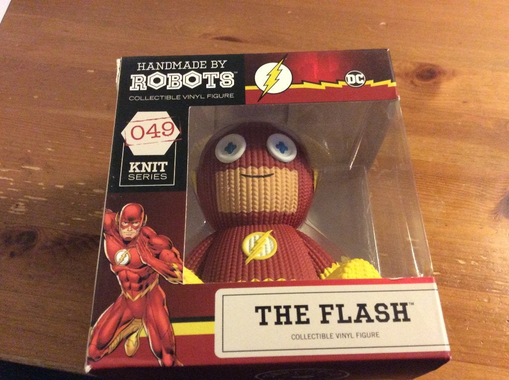 handmade by robots knit series vinyl figure The Flash. Nieuw, Verzamelen, Poppetjes en Figuurtjes, Ophalen of Verzenden, Nieuw