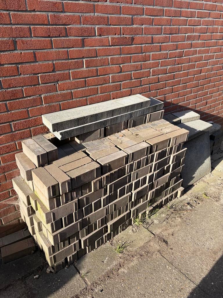Nieuwe antraciet bestrating 4 m² - 210x70x80, Ophalen, Klinkers, Nieuw, Minder dan 5 m²