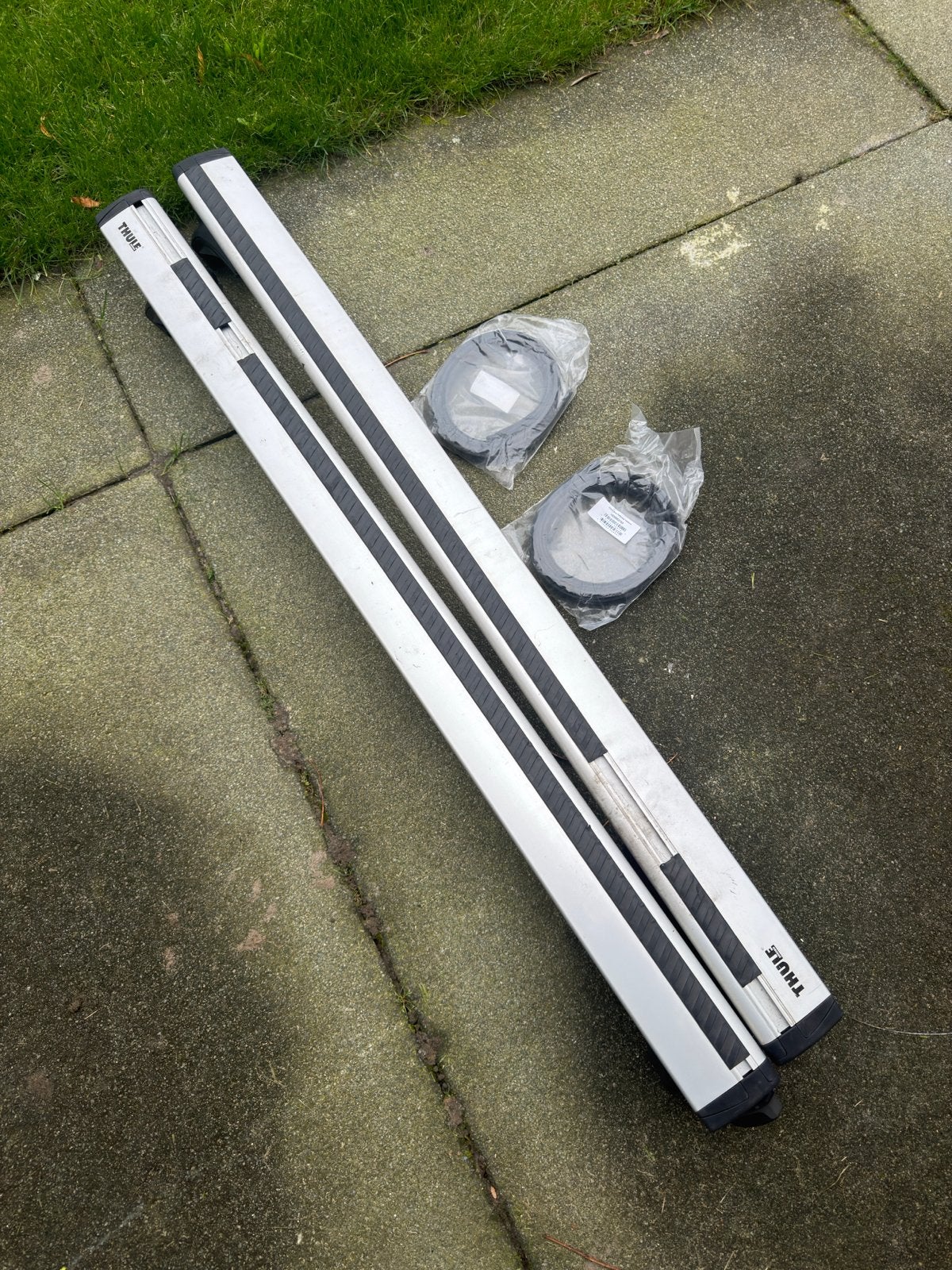 Thule Evo dakdragers met rubberen afdichtingslijsten, Ophalen of Verzenden, Gebruikt