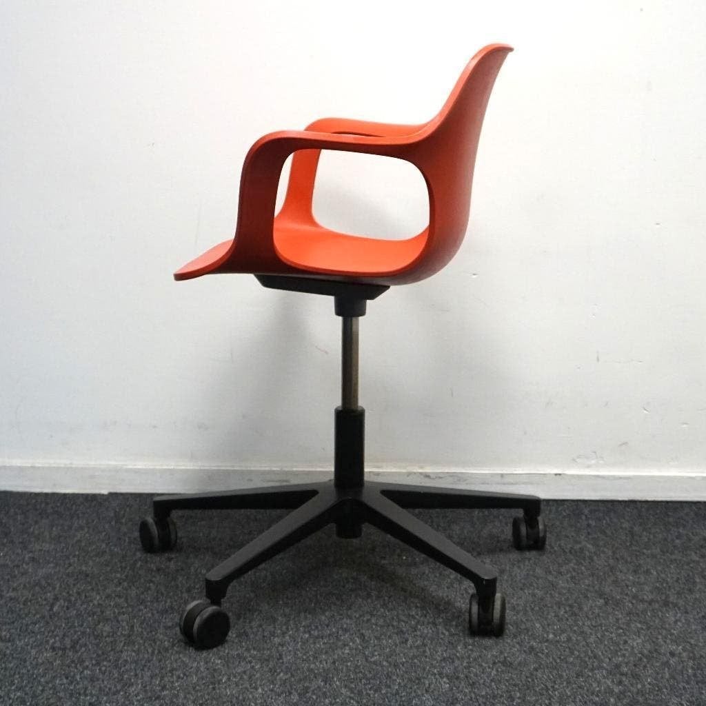 Vitra Hal Armchair Design Stoelen | Verrijdbaar | Rood, Kunststof, Gebruikt, -, -