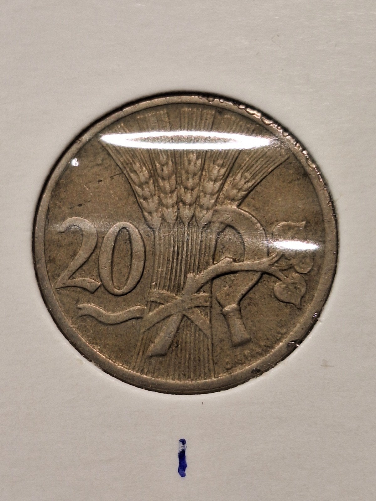 Czechoslavakia 20 haleru 1921, Ophalen of Verzenden, Overige landen
