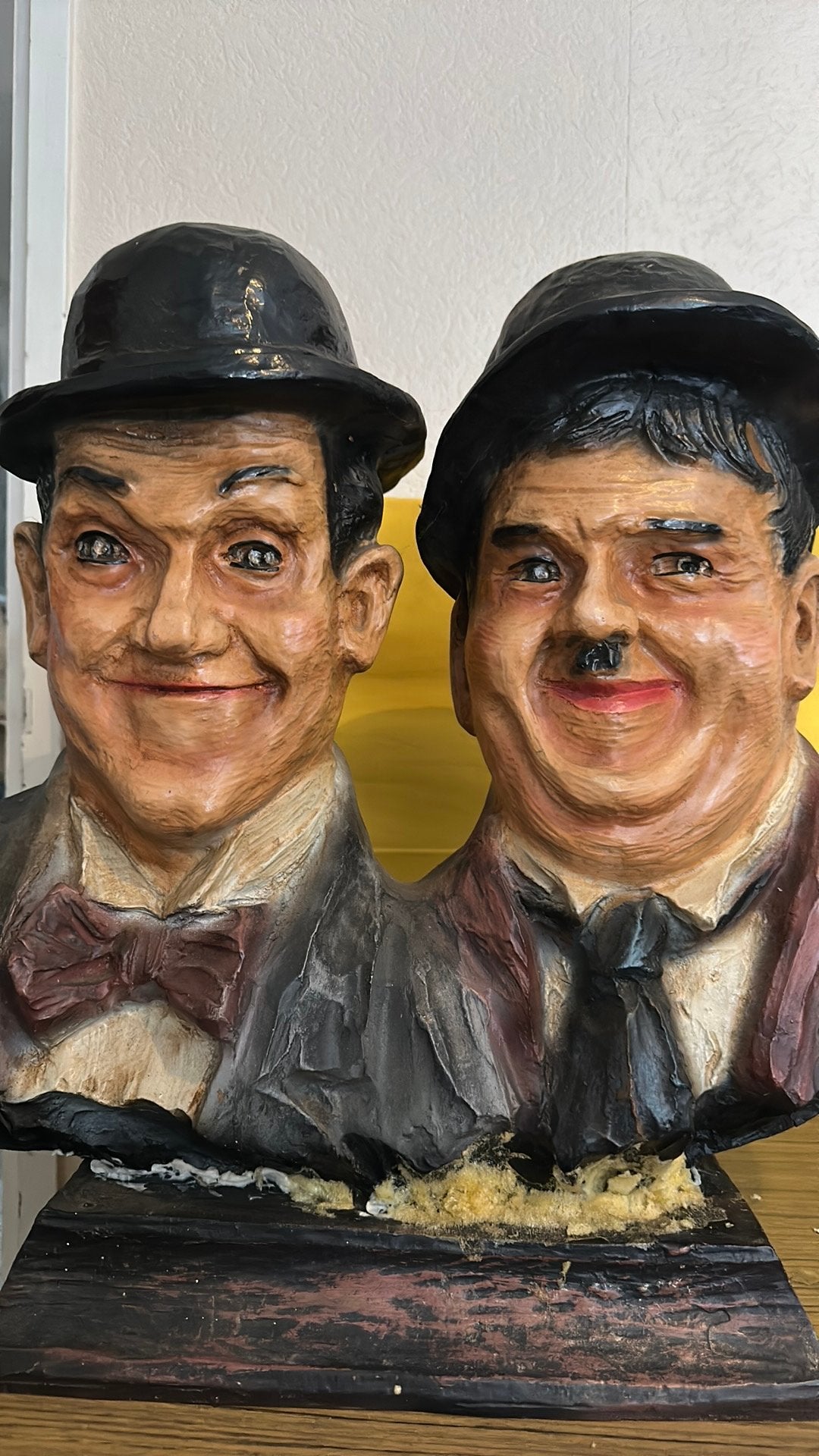 Laurel en Hardy Beeld / kunststof, Verzamelen, Ophalen of Verzenden, Gebruikt, Dier