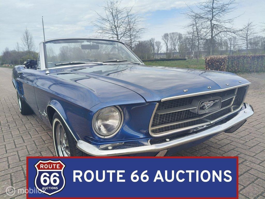 Ford Mustang Cabriolet | 1967 | Route 66 Auctions, Auto's, Overige carrosserieën, Zwart, Bedrijf, Handgeschakeld