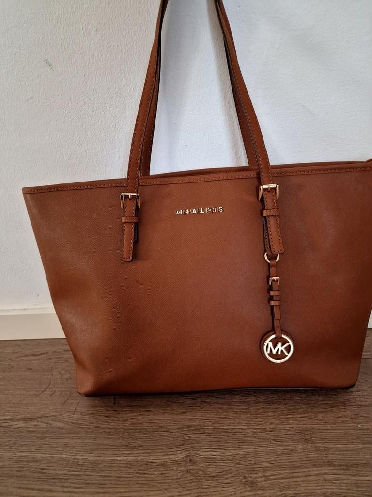 Michael Kors tas groot, Ophalen of Verzenden, Zo goed als nieuw, Bruin, Shopper