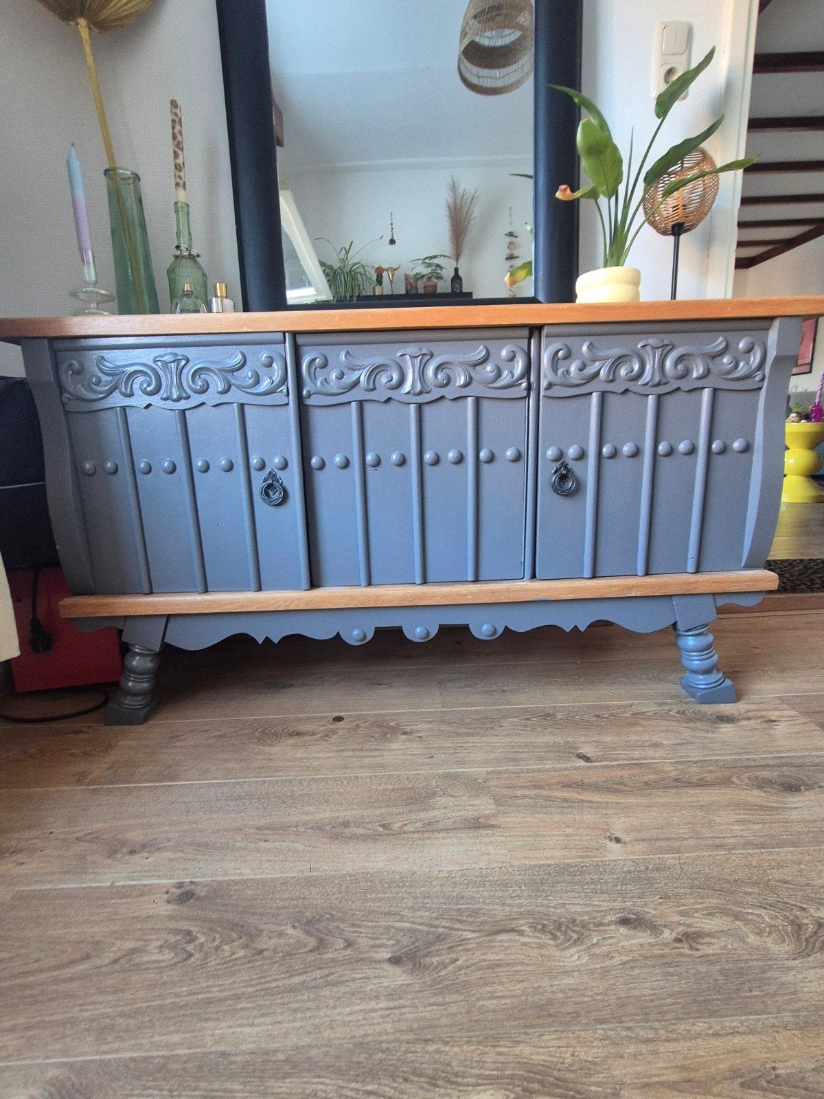 Brocante dressoir/ tvmeubel, Huis en Inrichting, Kasten | Dressoirs, Ophalen, Zo goed als nieuw, 25 tot 50 cm, 100 tot 150 cm