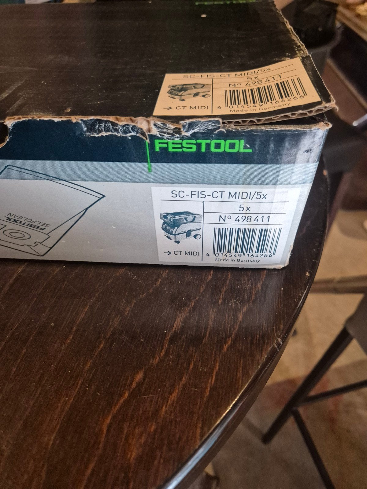 4 x stofzuigerzakken festool, Witgoed en Apparatuur, Ophalen, Nieuw