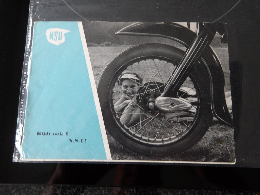 Vintage NSU Motorfiets Reclame Brochure - Zeldzaam, Ophalen of Verzenden, Overige merken