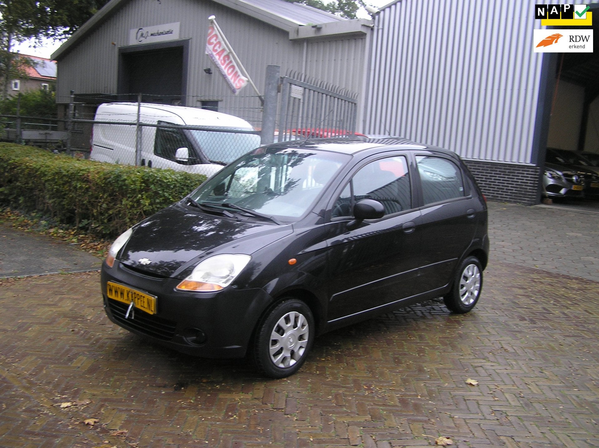 Chevrolet Matiz 0.8 Ace 153 d km nap pas nieuwe apk, Auto's, Voorwielaandrijving, Stof, Gebruikt, Zwart