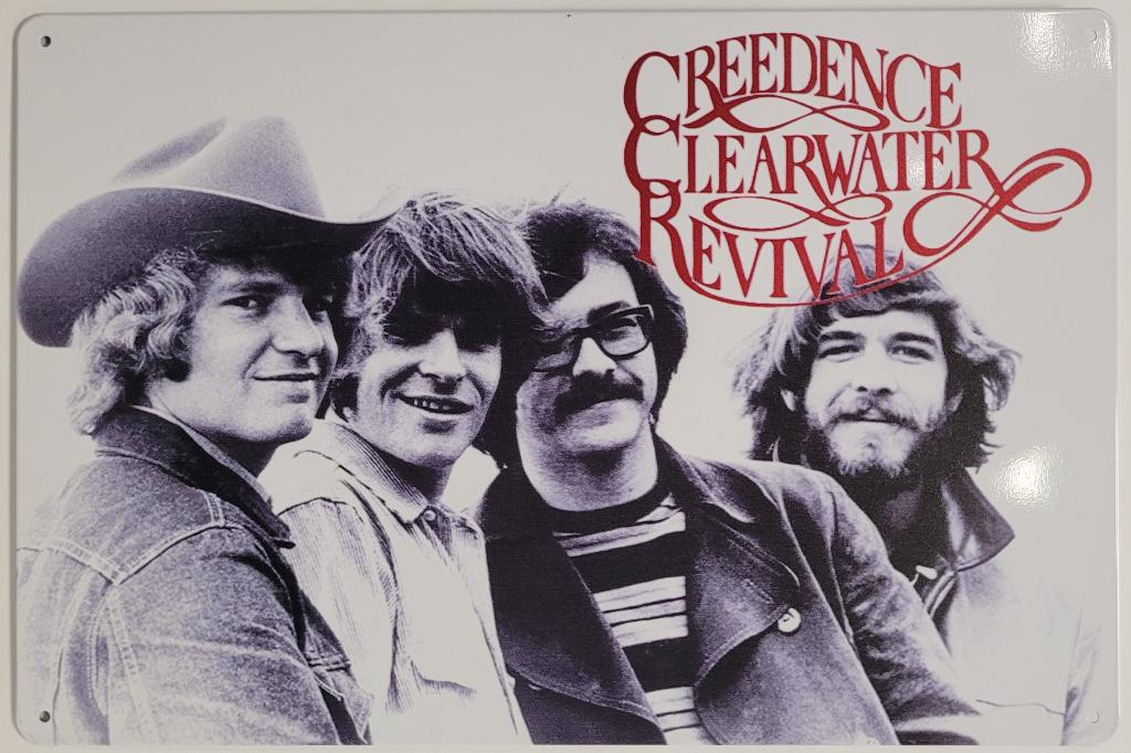 Creedence and clearwater revival reclamebord van metaal deco
