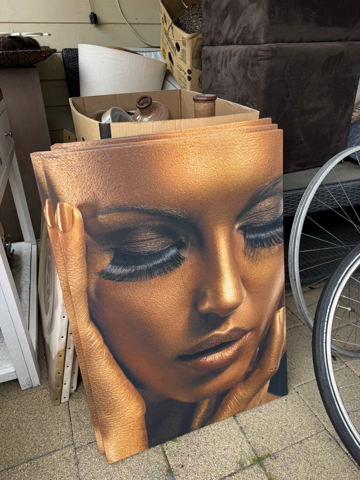 3x schilderij, Ophalen, Zo goed als nieuw, Minder dan 50 cm, Schilderij