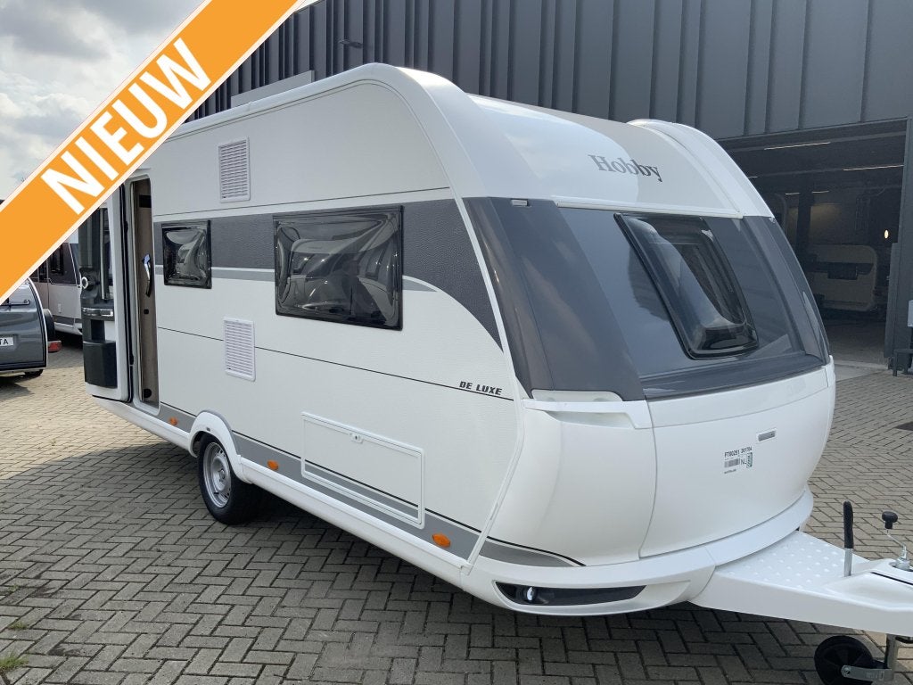 Hobby De Luxe 495 UL, Caravans en Kamperen, Caravans, Schokbreker, Rondzit, Hobby, Bedrijf