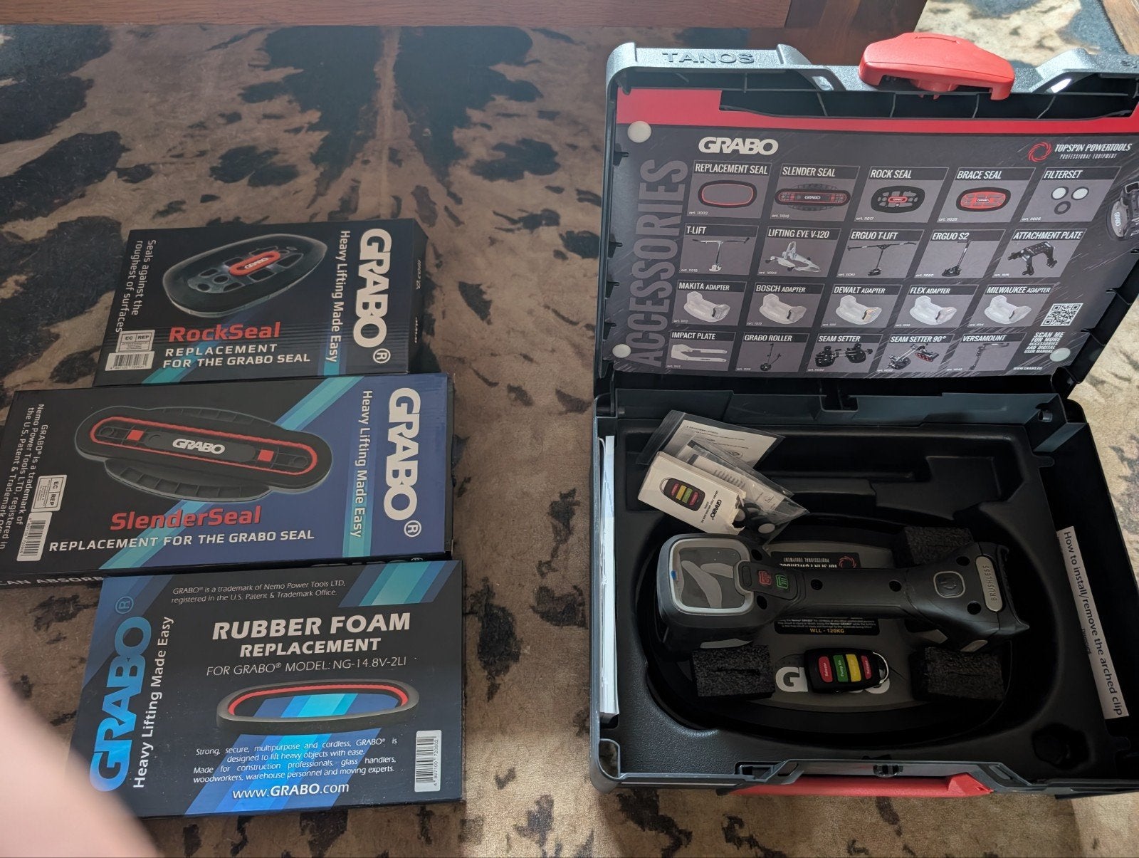 Grabo Plus elektrische vacuüm zuignap met accessoires, Ophalen, Zo goed als nieuw, Overige typen, Overige merken