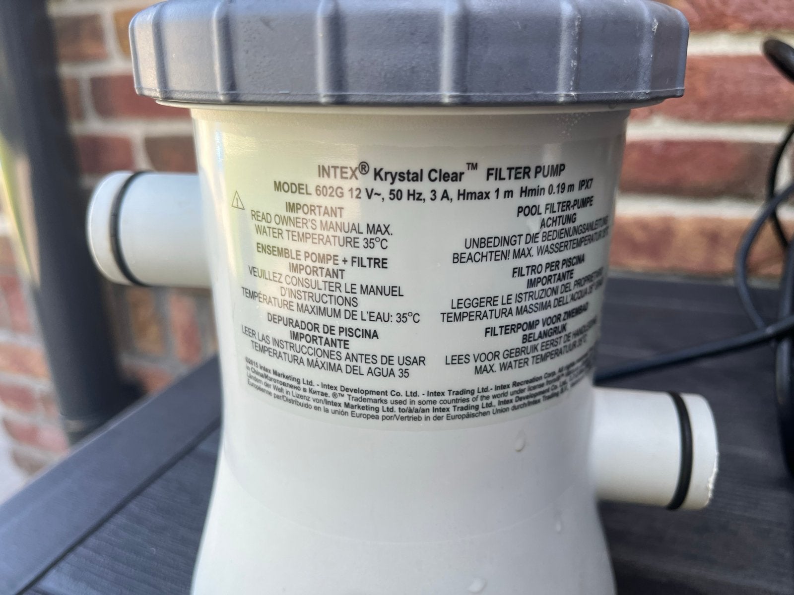 Intex Krystal Clear filterpomp - 1 zomer gebruikt, Tuin en Terras, Zwembad-toebehoren, Ophalen, Zo goed als nieuw, Zwembadpomp