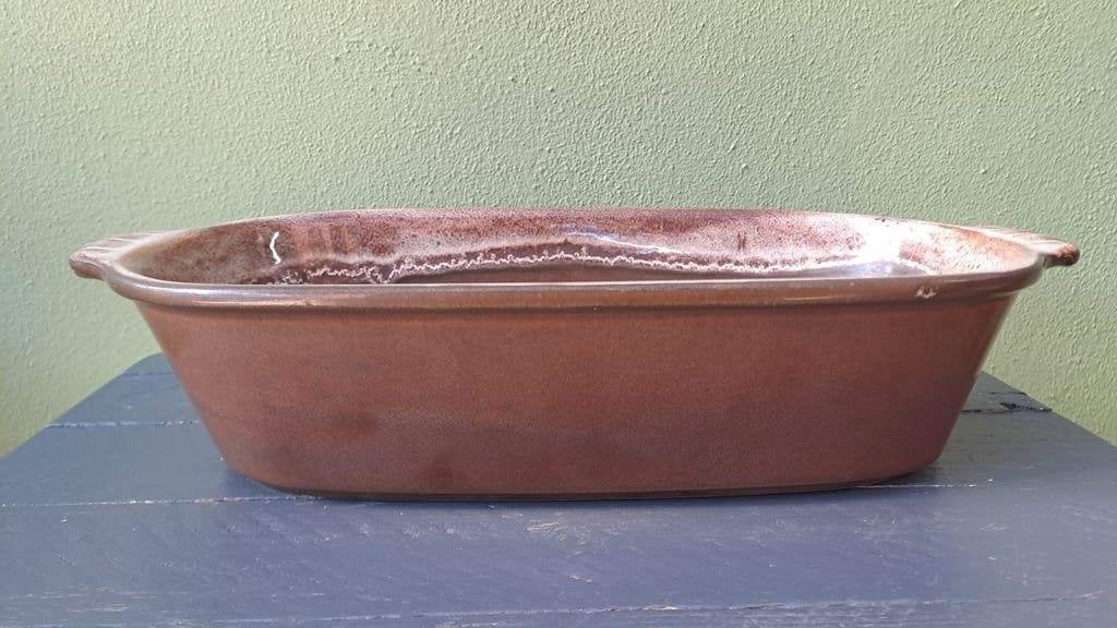 Mooie vintage ovenschaal, Gietijzer, Overige typen, Onbekend, Ophalen of Verzenden