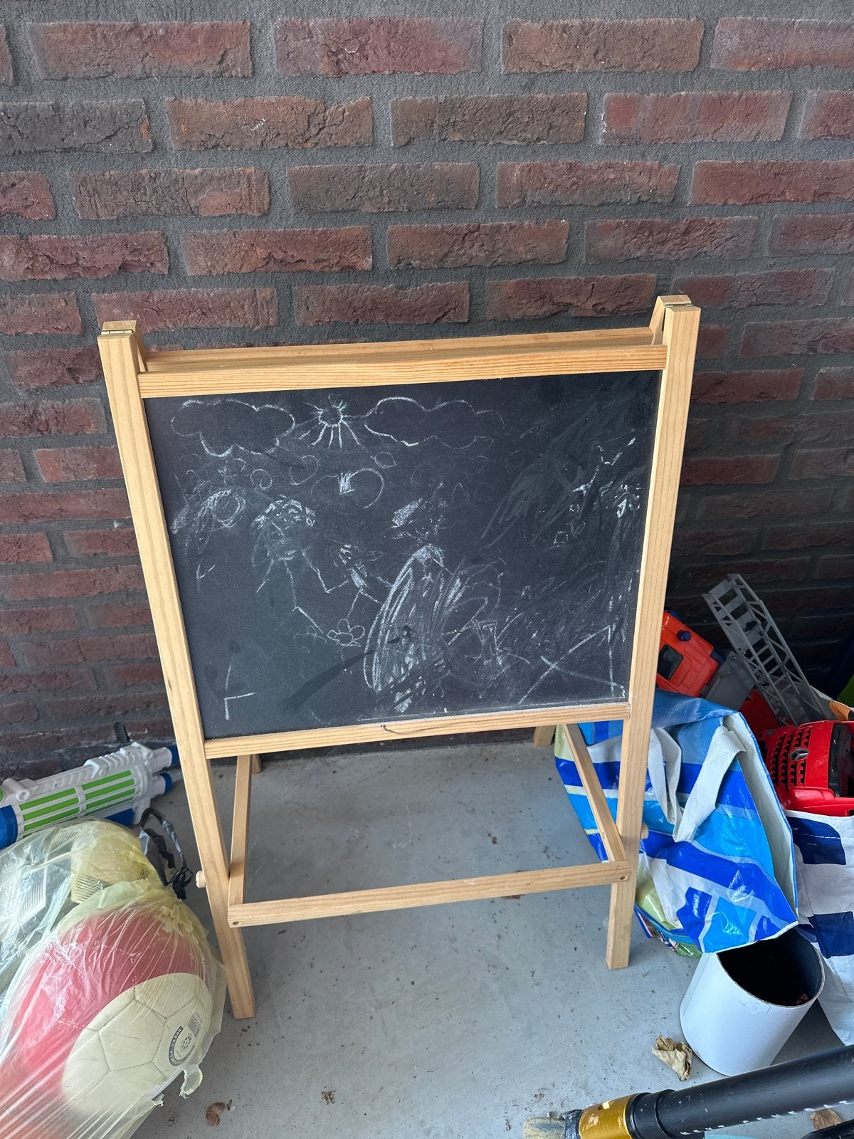 Schoolbord, Ophalen