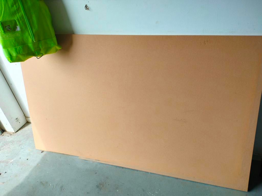 Plaat MDF 18 mm 96x164, Doe-het-zelf en Verbouw, Platen en Panelen, Ophalen
