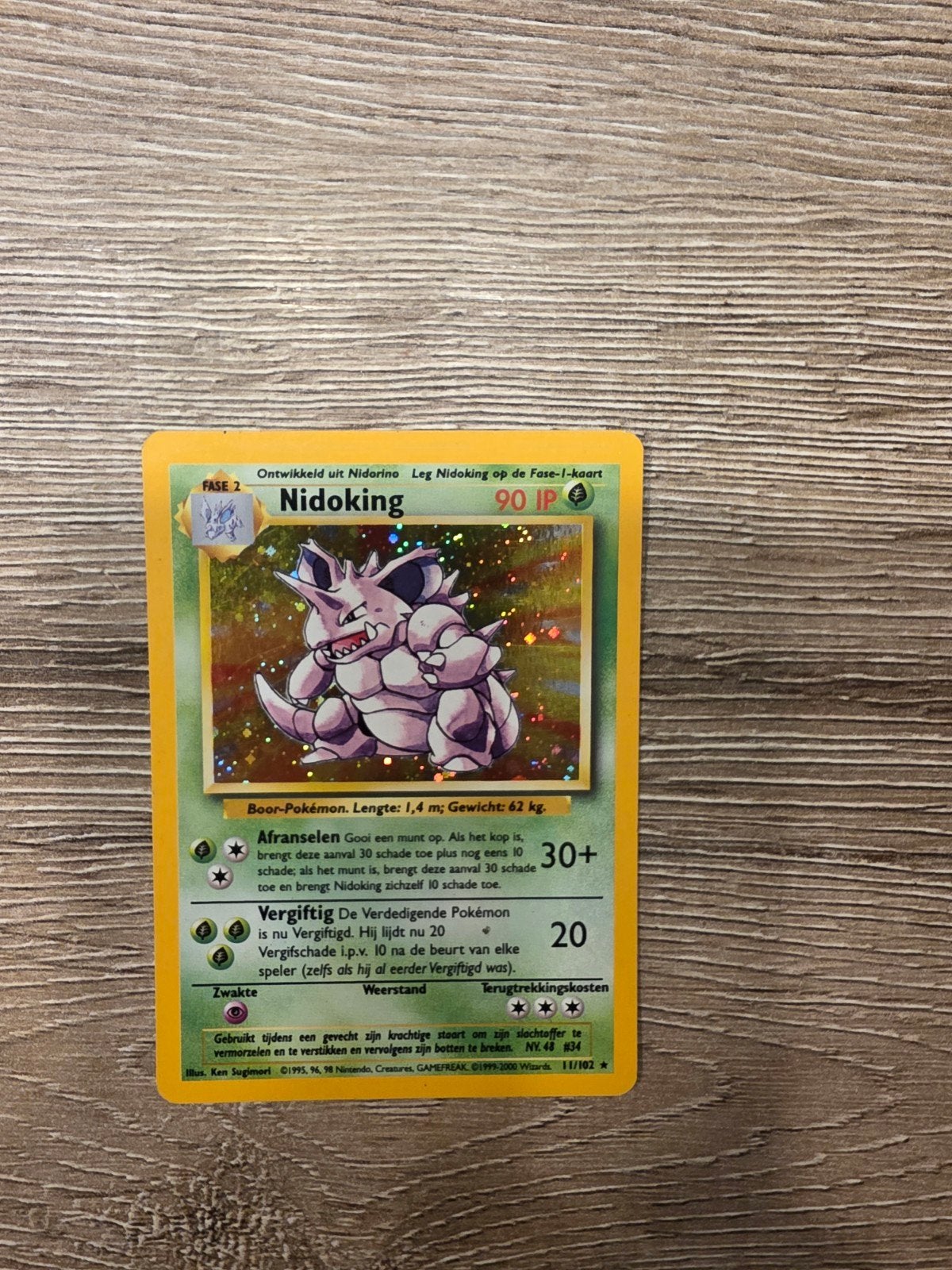 Nidoking 11/102 Dutch, Ophalen of Verzenden, Zo goed als nieuw