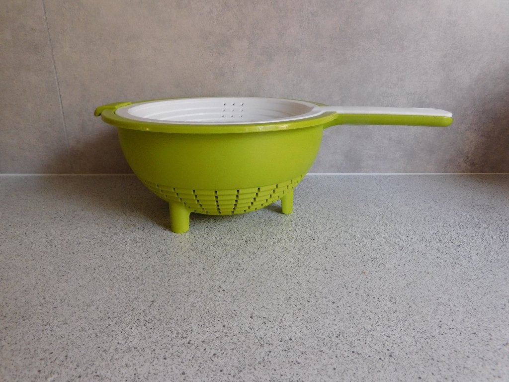 Tupperware Duo Vergiet Lime Wit, Overige kleuren, Overige typen, Ophalen of Verzenden, Zo goed als nieuw
