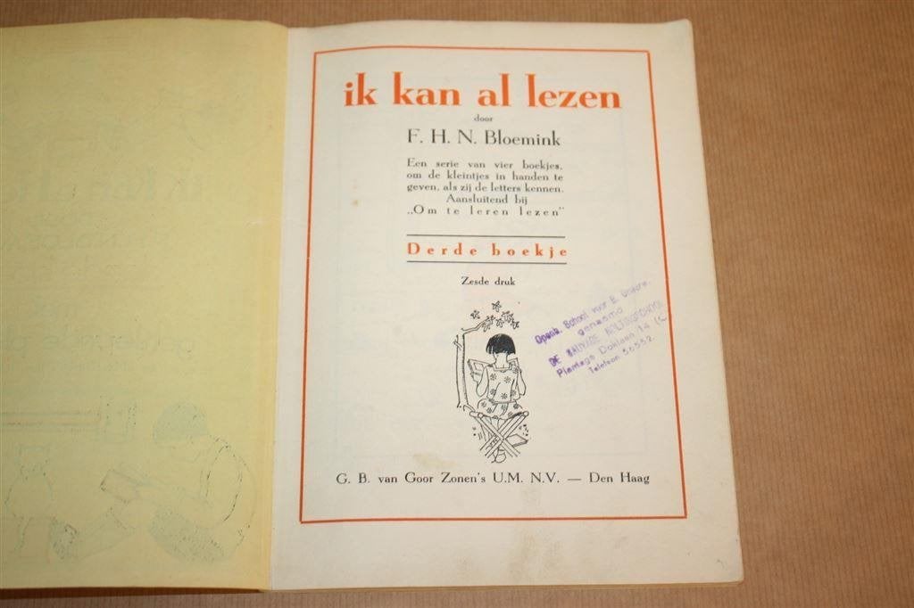 Ik kan al lezen, derde boekje - Bloemink - ca. 1950, Ophalen of Verzenden, Gelezen