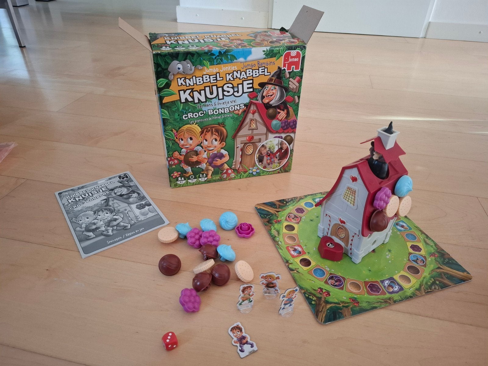 Jumbo Knibbel Knabbel Knusje - Hans & Grietje spel (Jumbo), Drie of vier spelers, Ophalen of Verzenden, Gebruikt, Jumbo