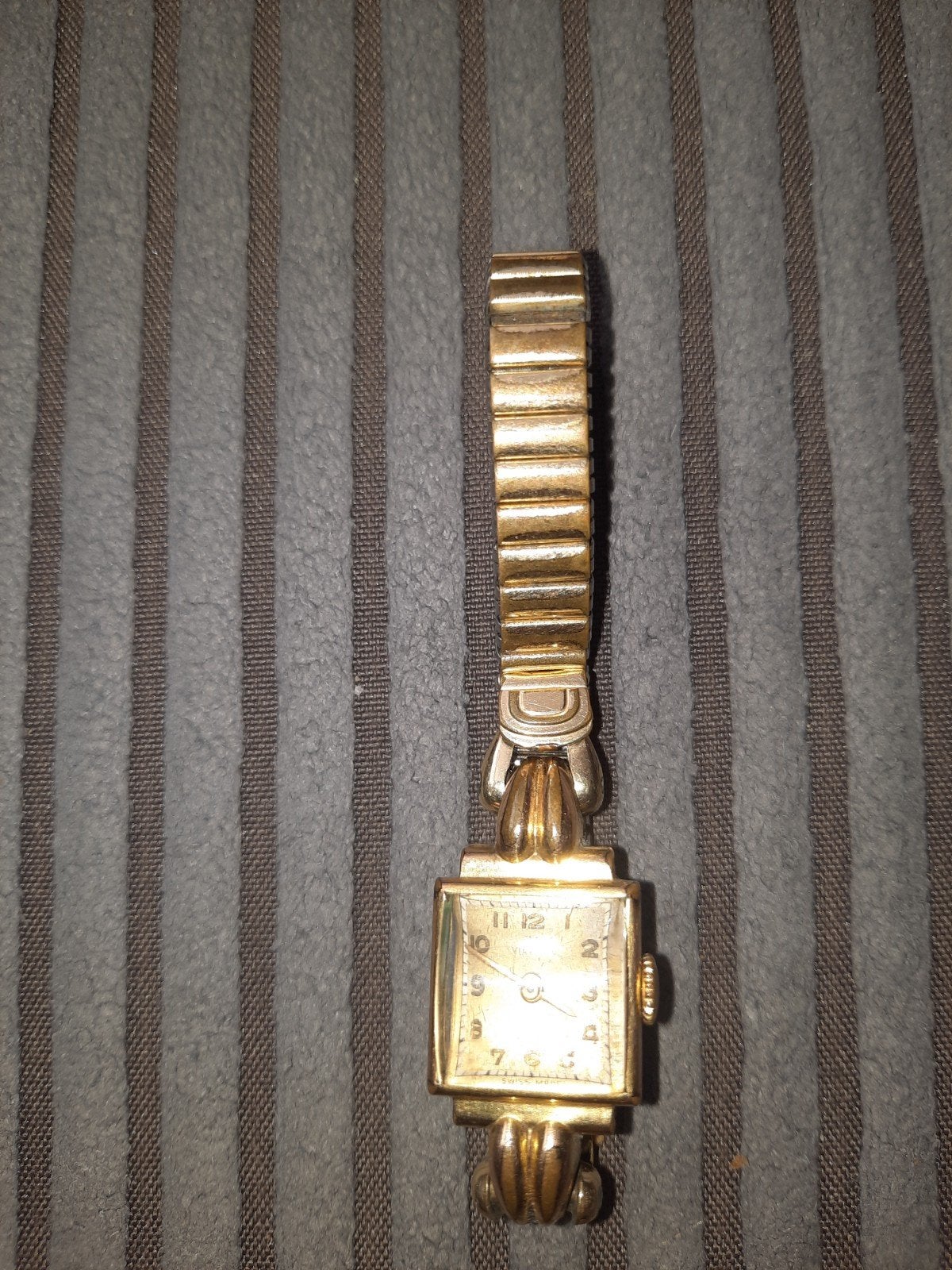 Vintage Rolled Gold Polshorloge - Vierkant Model, Overige merken, Gebruikt, Polshorloge, Ophalen of Verzenden