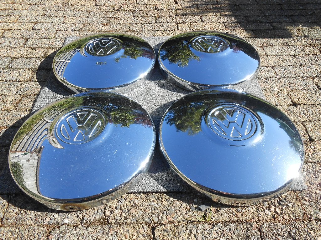 vw volkswagen bus T2 T3 wieldoppen chroom origineel!, Auto-onderdelen, Ophalen of Verzenden, Gebruikt, Oldtimer onderdelen