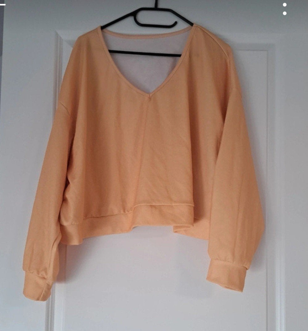 Shein Curve 2XL Oranje Cropped Trui, Kleding | Dames, SHEIN, Ophalen of Verzenden, Oranje, Trui of Vest