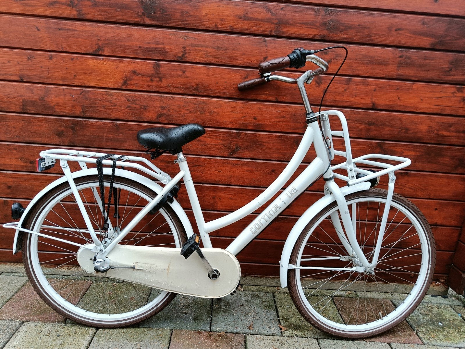 Prachtige Cortina U4 Transporter 26 inch meisjes fiets 3V, Terugtraprem, Gebruikt, Cortina U4 transportfiets, Versnellingen