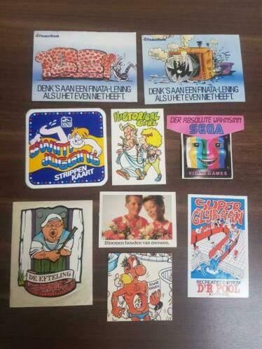 Diverse Stickers uit de jaren 80, Verzamelen, Stickers, Ophalen of Verzenden, Zo goed als nieuw