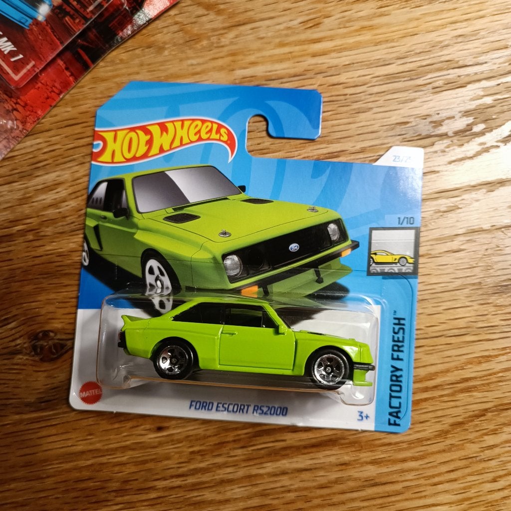 Hot Wheels ford escort ts2000 factory fresch groen, Ophalen of Verzenden, Nieuw, Auto