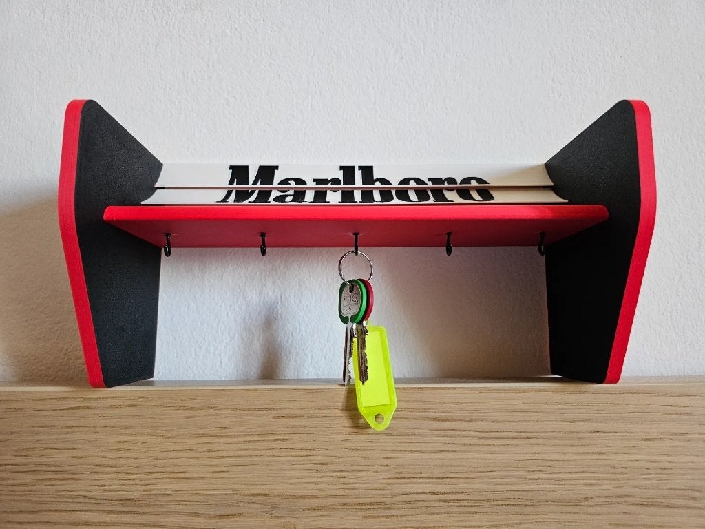 McLaren MP4/4 Rear Wing Key Holder – F1 Racing Wall Decor, Ophalen of Verzenden, Nieuw, Overige merken