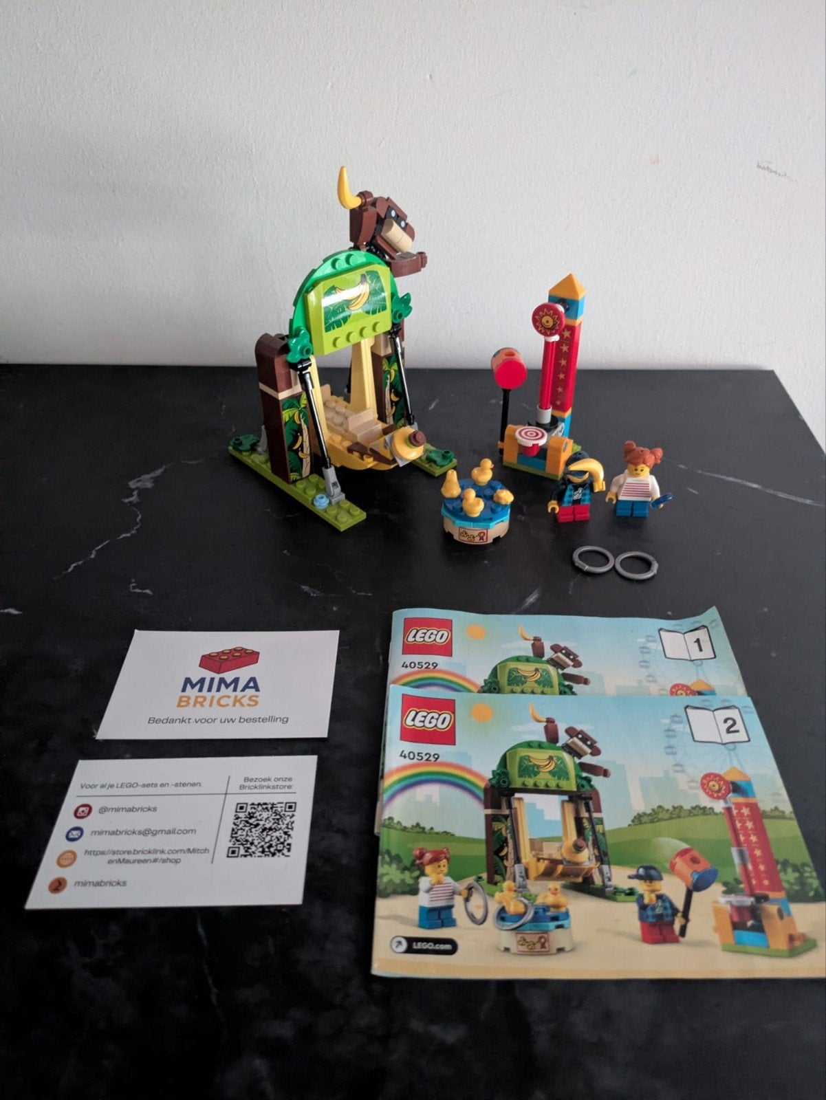 LEGO 40529 Kinderpretpark compleet met boekjes, Aastvej 1, 7190 Billund, Denemarken, Ophalen of Verzenden, Zo goed als nieuw, Privacy.officer@lego.com
