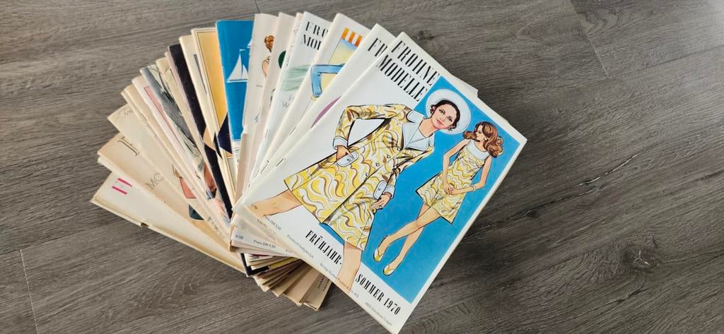 Naaipatronen tijdschriften jaren 50 en 60,Frohne Modelle 23x, Ophalen of Verzenden