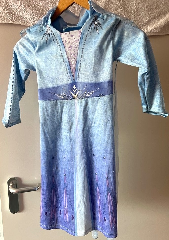 Elsa (Frozen) verkleedjurk 3-4 jaar, Ophalen of Verzenden, Gebruikt, 110 t/m 116, Meisje