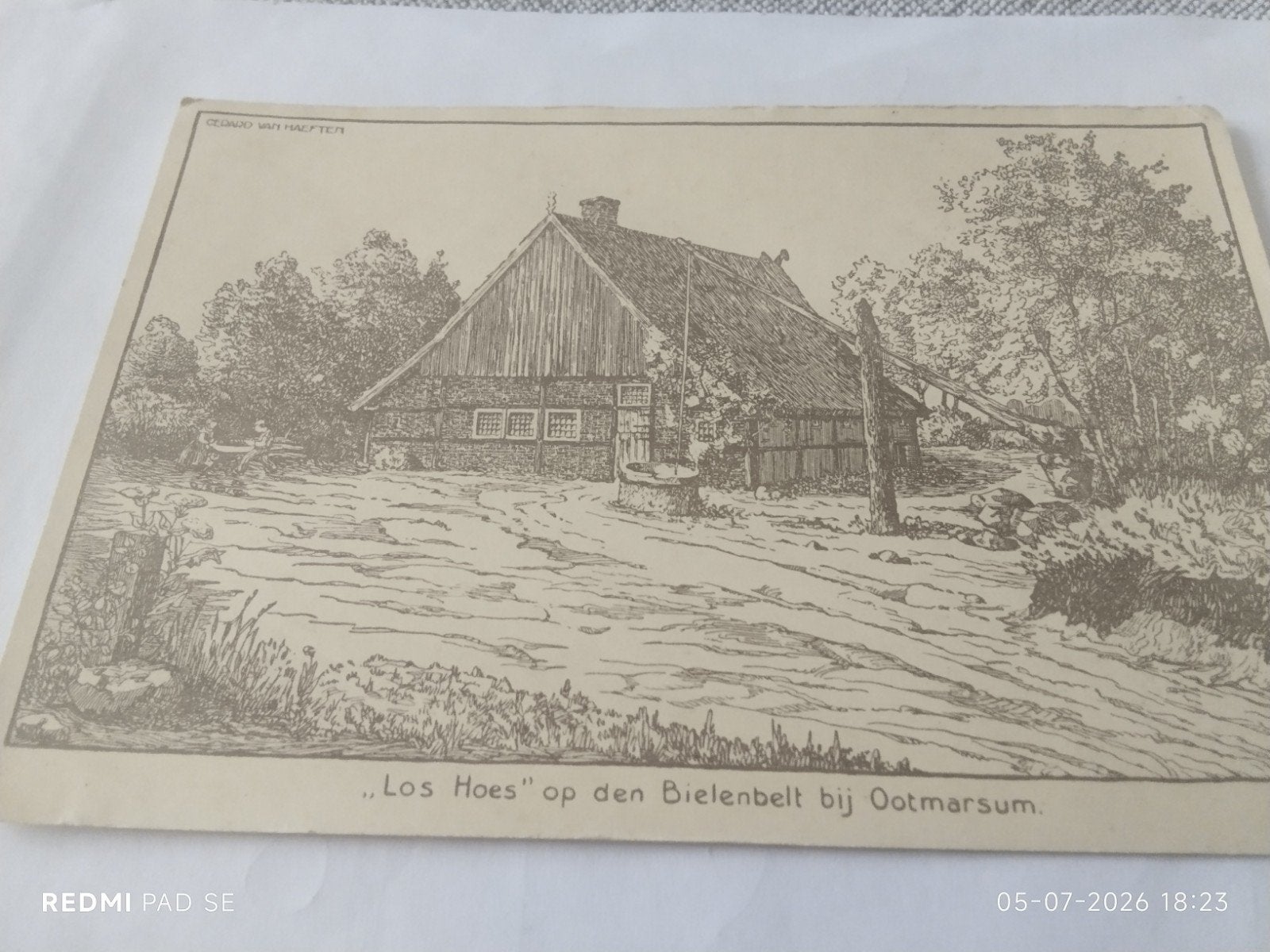 Ansichtkaart 'Los Hoes' op den Bielenbelt bij Ootmarsum, Ophalen of Verzenden, Voor 1920, Ongelopen, Overijssel