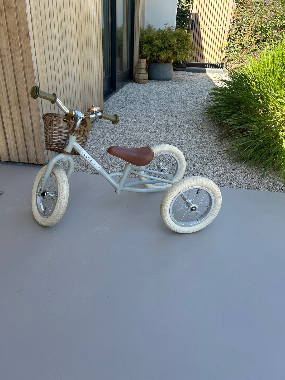 Veloretti loopfiets met mandje - Zo goed als nieuw, Ophalen, Zo goed als nieuw, Velgrem