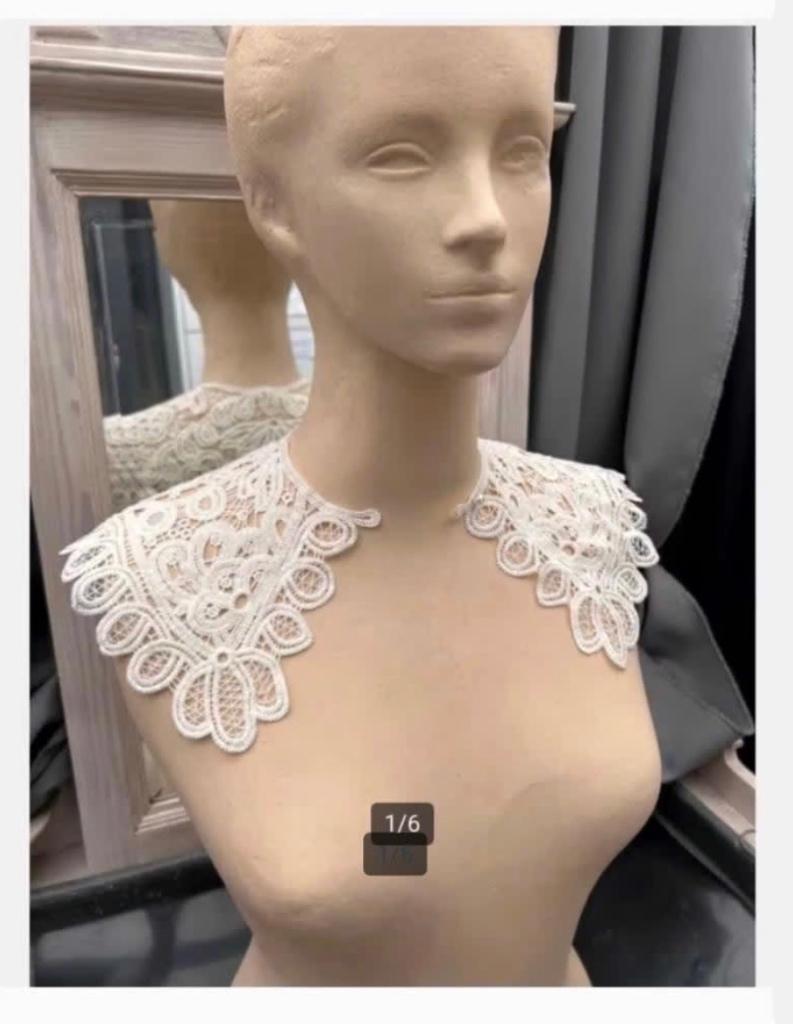 Mooie vintage bijzondere Kanten Kraag, Ophalen of Verzenden