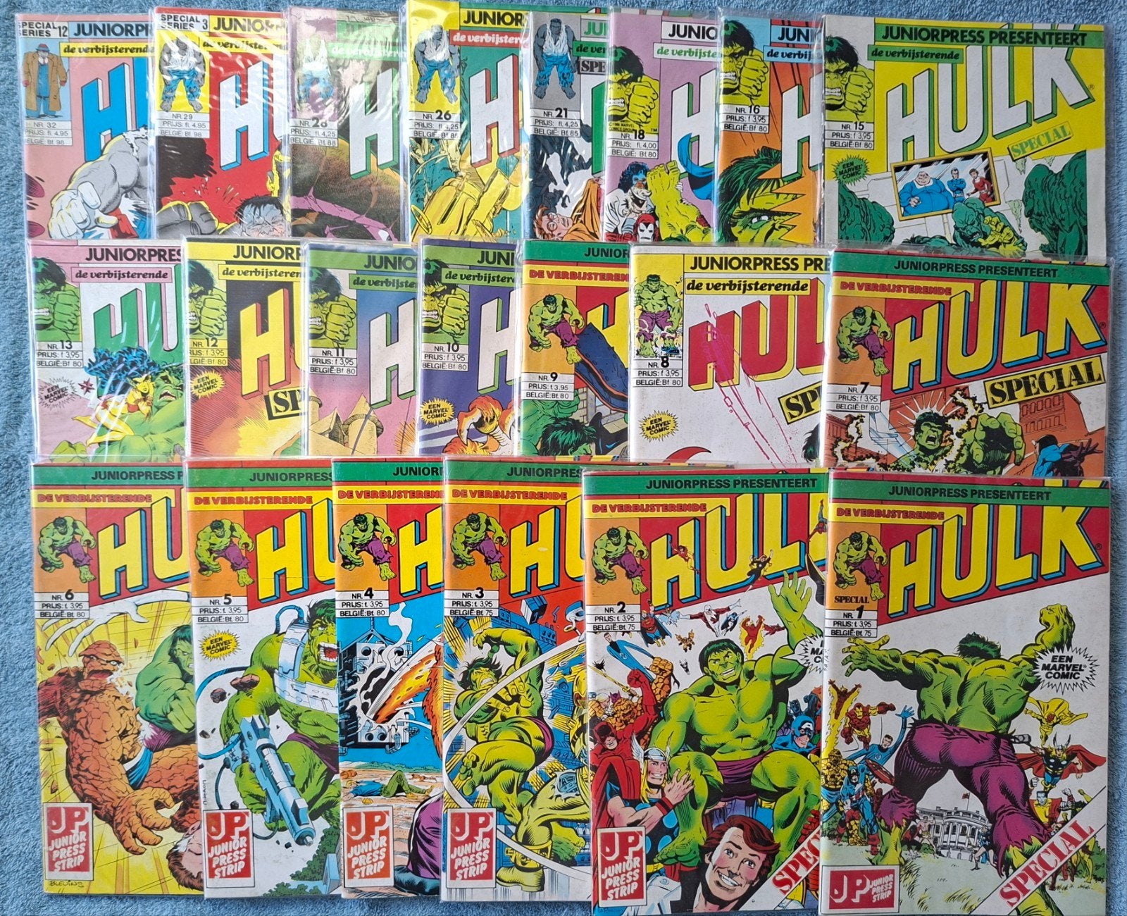 VERBIJSTERENDE HULK SPECIAL COMICS. 2.50 EURO PER STUK., Meerdere comics, Ophalen of Verzenden, Zo goed als nieuw, Amerika