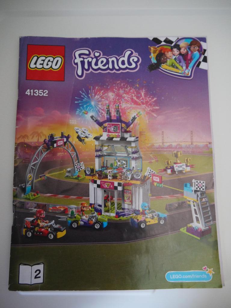 Compleet! LEGO Friends 41352 Kart De Grote Racedag, Ophalen of Verzenden, Zo goed als nieuw, Complete set, Lego