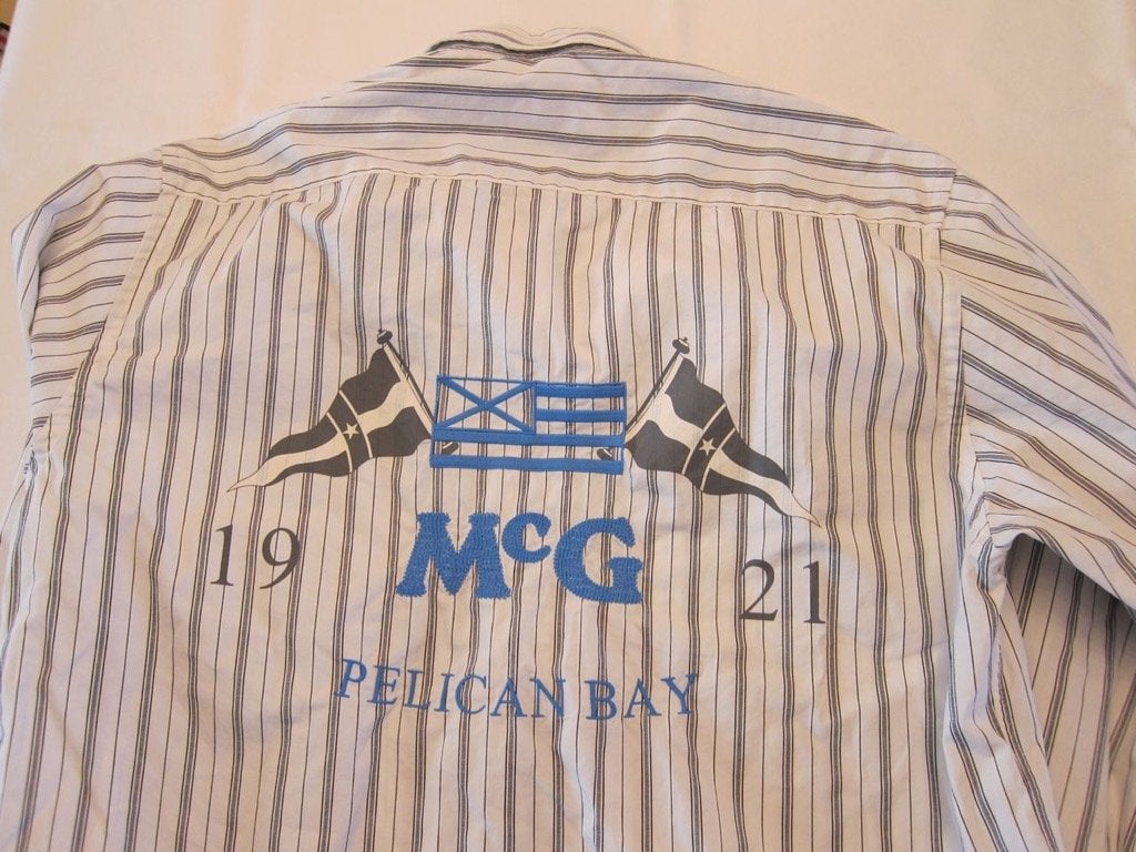 Mcgregor blouse overhemd regular fit l, Zo goed als nieuw, Merkfreak, McGregor, Blauw