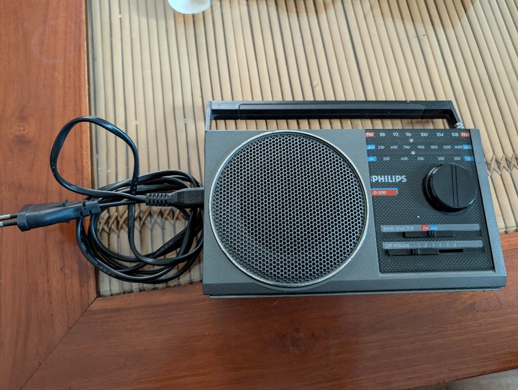 vintage philips limbo D 2010 transistor radio 1986, Ophalen of Verzenden, Gebruikt, Transistorradio