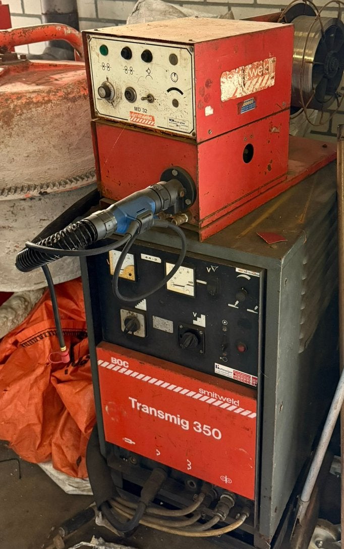 Smitweld transmig 350 watergekoeld migmag co 2 rvs binzel, Ophalen, Zo goed als nieuw, 250 ampère of meer, Overige typen